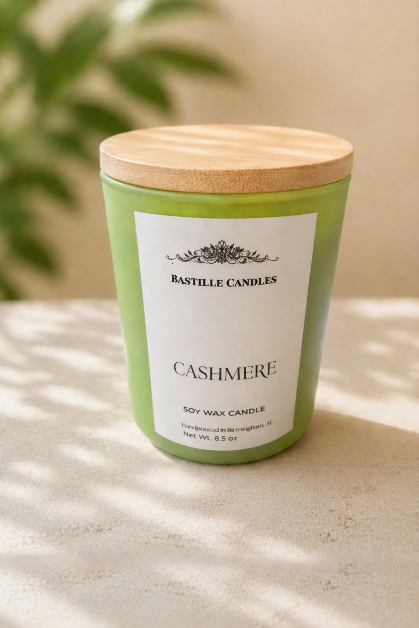 Cashmere - green frosted vessel